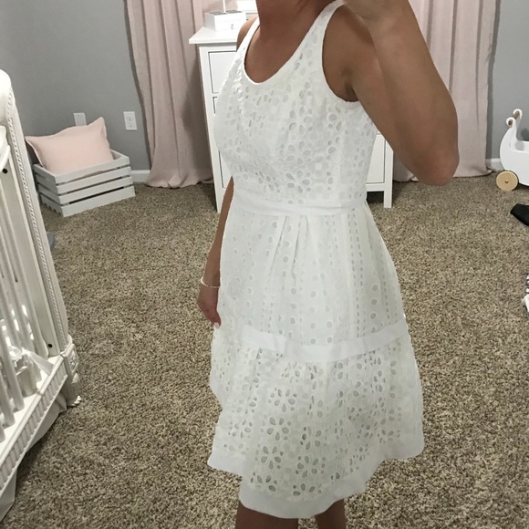 White Flare Nine West Dress - Picture 3 of 7